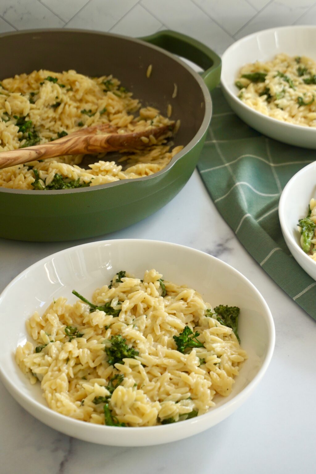 Broccoli and Cheese Orzo, Kid Friendly in Minutes Humble Oven