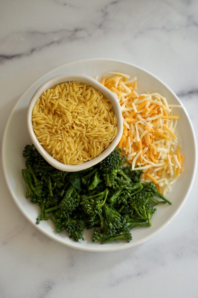 Broccoli and Cheese Orzo, Kid Friendly in Minutes Humble Oven