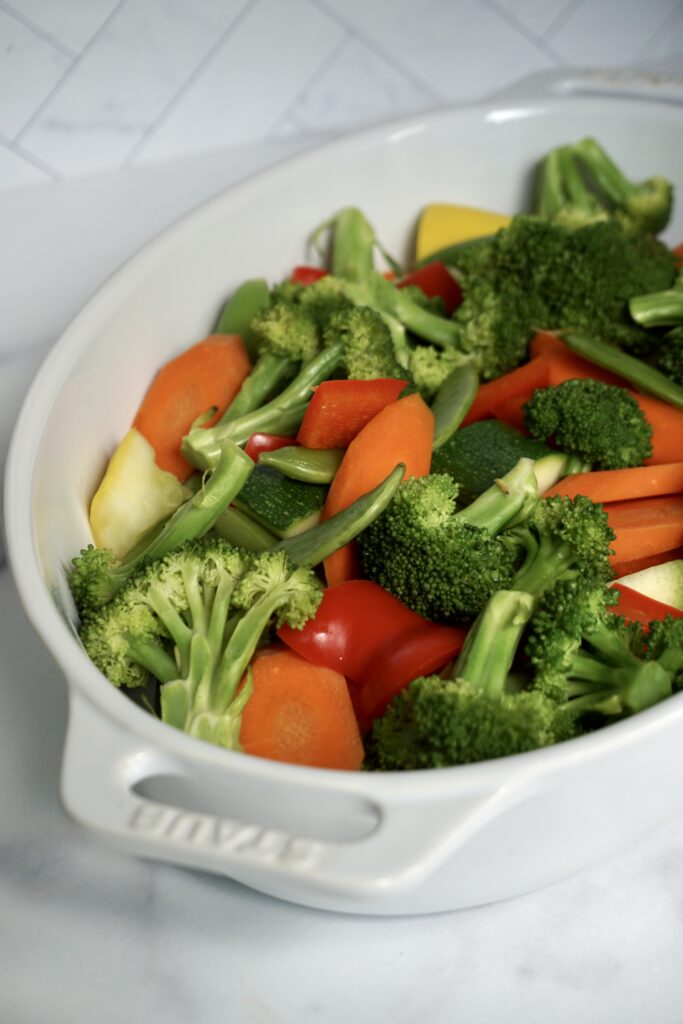 Steaming vegetables in the Instant Pot Humble Oven